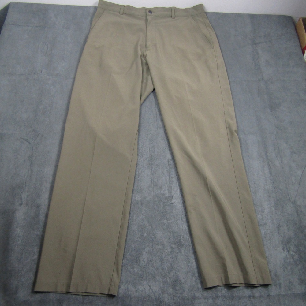 Nike Golf Pants Mens 34x32 Khaki Tan Vintage Y2K Performance Stretch Trousers